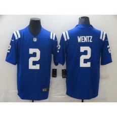 Indianapolis Colts #2 Carson Wentz Royal Vapor Untouchable Limited Jersey