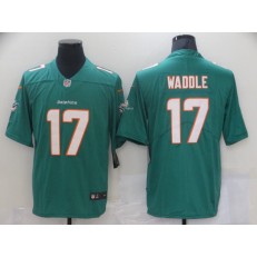 Miami Dolphins #17 Jaylen Waddle Aque 2021 NFL Draft Vapor Untouchable Limited Jersey