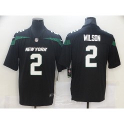 New York Jets #2 Zach Wilson Black 2021 NFL Draft Vapor Untouchable Limited Jersey