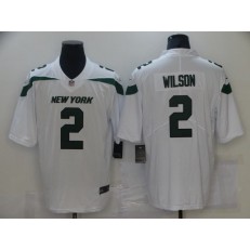 New York Jets #2 Zach Wilson White 2021 NFL Draft Vapor Untouchable Limited Jersey