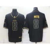 Atlanta Falcons #8 Kyle Pitts Black Gold Vapor Untouchable Limited Jersey