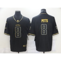 Atlanta Falcons #8 Kyle Pitts Black Gold Vapor Untouchable Limited Jersey