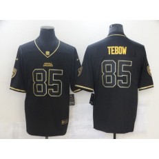 Jacksonville Jaguars #85 Tim Tebow Black Gold Vapor Untouchable Limited Jersey