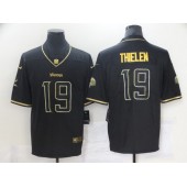 Minnesota Vikings #19 Adam Thielen Black Gold Vapor Untouchable Limited Jersey