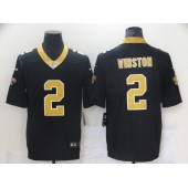 New Orleans Saints #2 Jameis Winston Black Vapor Untouchable Limited Jersey