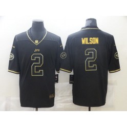 New York Jets #2 Zach Wilson Black Gold Vapor Untouchable Limited Jersey