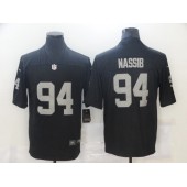 Oakland Raiders #94 Carl Nassib Black Vapor Untouchable Limited Jersey