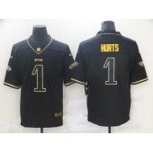 Philadelphia Eagles #2 Jalen Hurts Black Gold Vapor Untouchable Limited Jersey