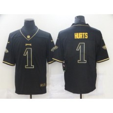 Philadelphia Eagles #2 Jalen Hurts Black Gold Vapor Untouchable Limited Jersey