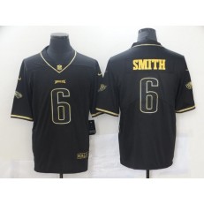 Philadelphia Eagles #6 DeVonta Smith Black Gold Vapor Untouchable Limited Jersey