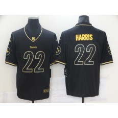 Pittsburgh Steelers #22 Najee Harris Black Gold Vapor Untouchable Limited Jersey