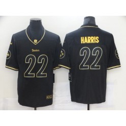 Pittsburgh Steelers #22 Najee Harris Black Gold Vapor Untouchable Limited Jersey
