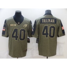 Arizona Cardinals #40 Pat Tillman Olive 2021 Salute To Service Limited Jersey