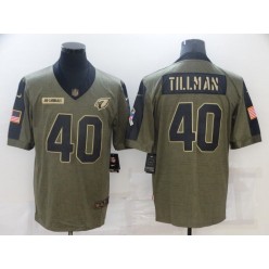Arizona Cardinals #40 Pat Tillman Olive 2021 Salute To Service Limited Jersey