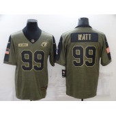 Arizona Cardinals #99 J.J. Watt Olive 2021 Salute To Service Limited Jersey