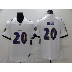 Baltimore Ravens #20 Ed Reed White Vapor Untouchable Limited Jersey