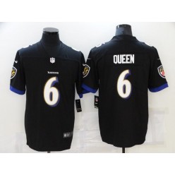 Baltimore Ravens #6 Patrick Queen Black Vapor Untouchable Limited Jersey