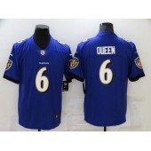 Baltimore Ravens #6 Patrick Queen Purple Vapor Untouchable Limited Jersey