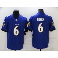 Baltimore Ravens #6 Patrick Queen Purple Vapor Untouchable Limited Jersey