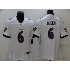Baltimore Ravens #6 Patrick Queen White Vapor Untouchable Limited Jersey