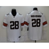 Cleveland Browns #28 Jeremiah Owusu Koramoah White Vapor Untouchable Limited Jersey