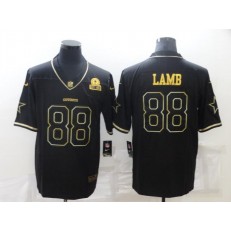 Dallas Cowboys #88 CeeDee Lamb Black Gold Est 1960 Patch Vapor Limited Jersey