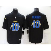 Los Angeles Chargers #10 Justin Herbert Black Shadow Logo Limited Jersey
