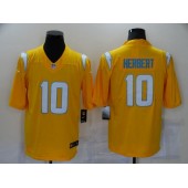 Los Angeles Chargers #10 Justin Herbert Yellow Inverted Legend Limited Jersey