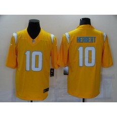 Los Angeles Chargers #10 Justin Herbert Yellow Inverted Legend Limited Jersey