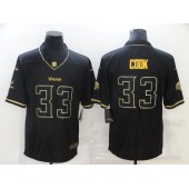 Minnesota Vikings #33 Dalvin Cook Black Gold Vapor Untouchable Limited Jersey