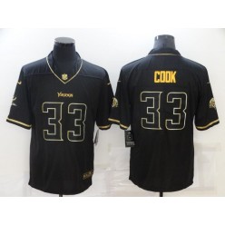 Minnesota Vikings #33 Dalvin Cook Black Gold Vapor Untouchable Limited Jersey