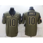 New England Patriots #10 Mac Jones Olive 2021 Salute To Service Limited Jersey