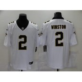 New Orleans Saints #2 Jameis Winston White Vapor Untouchable Limited Jersey