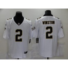New Orleans Saints #2 Jameis Winston White Vapor Untouchable Limited Jersey