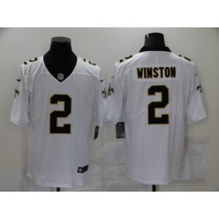 New Orleans Saints #2 Jameis Winston White Vapor Untouchable Limited Jersey