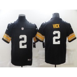 Pittsburgh Steelers #2 Michael Vick Black Vapor Untouchable Limited Jersey