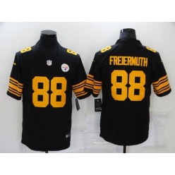Pittsburgh Steelers #88 Pat Freiermuth Black Color Rush Limited Jersey