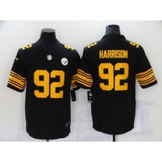 Pittsburgh Steelers #92 James Harrison Black Color Rush Limited Jersey