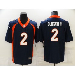 Denver Broncos #2 Patrick Surtain II Navy 2021 Draft Vapor Limited Jersey