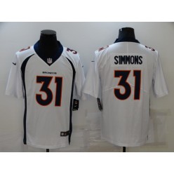 Denver Broncos #31 Justin Simmons White Vapor Untouchable Limited Jersey