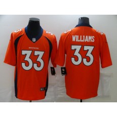 Denver Broncos #33 Javonte Williams Orange Vapor Untouchable Limited Jersey