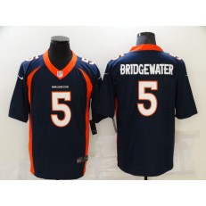 Denver Broncos #5 Teddy Bridgewater Navy Vapor Untouchable Limited Jersey