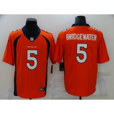 Denver Broncos #5 Teddy Bridgewater Orange Vapor Untouchable Limited Jersey
