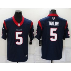 Houston Texans #5 Tyrod Taylor Navy Vapor Untouchable Limited Jersey