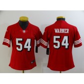 Kansas City Chiefs #54 Fred Warner Red Women Color Rush Vapor Untouchable Limited Jersey