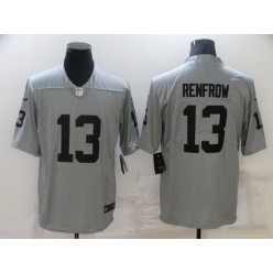 Las Vegas Raiders #13 Hunter Renfrow Gray Inverted Legend Limited Jersey