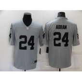Las Vegas Raiders #24 Johnathan Abram Gray Inverted Legend Limited Jersey