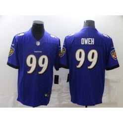Las Vegas Raiders #99 Odafe Oweh Purple Vapor Untouchable Limited Jersey