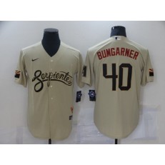 MLB Arizona Diamondbacks #40 Madison Bumgarner Gold Nike 2021 City Connect Cool Base Jersey