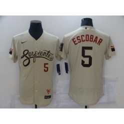 MLB Arizona Diamondbacks #5 Eduardo Escobar Gold Nike 2021 City Connect Flexbase Jersey